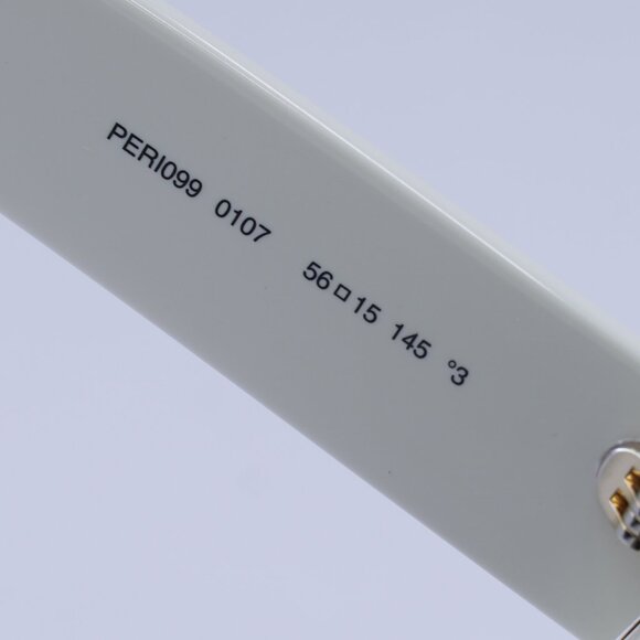 Palm Angels PERI099 HOLLYWOOD 0107 Sunglasses White Cat Eye Frame, Grey Lenses - Picture 9 of 11